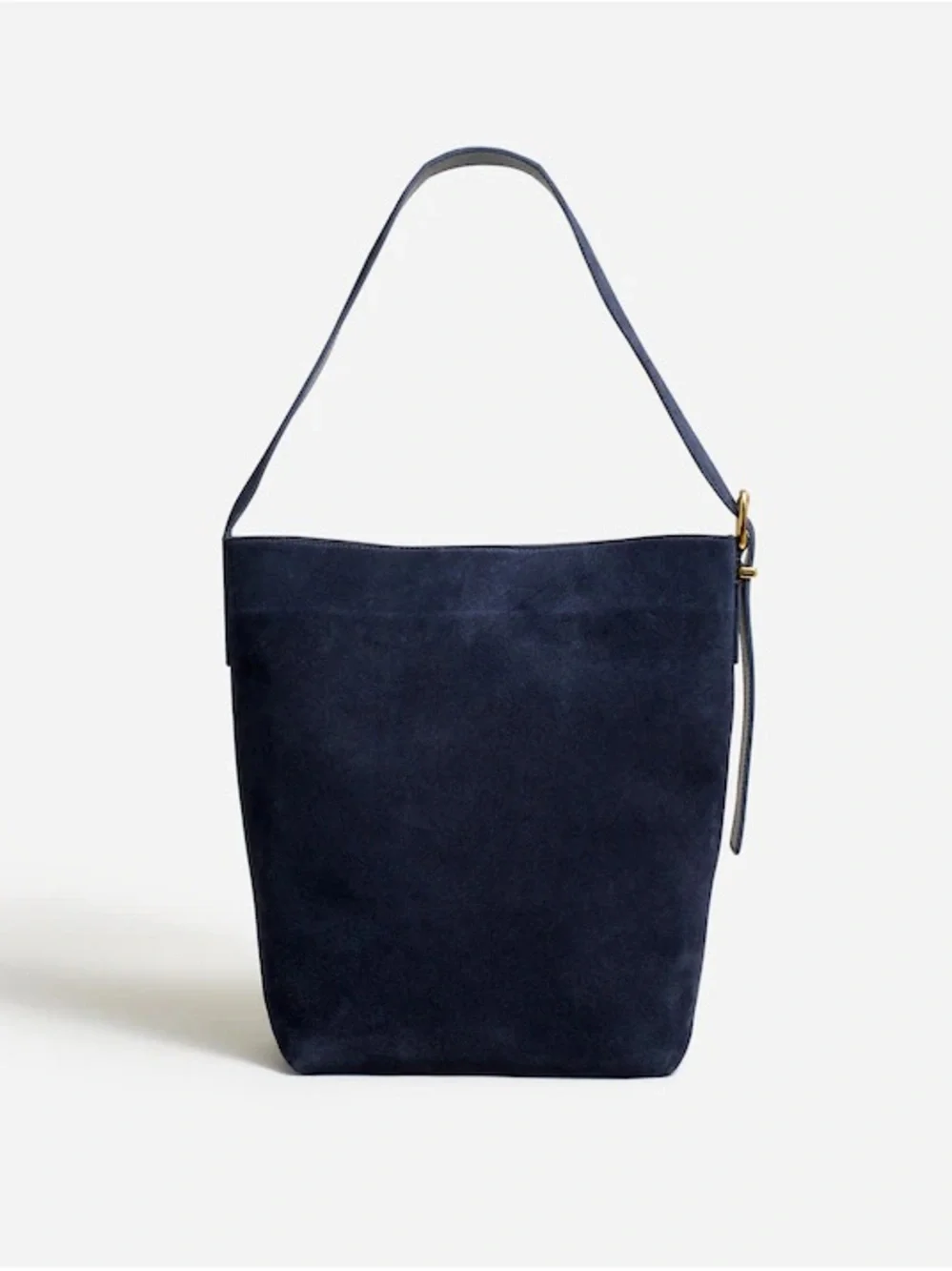 Madewell Classic Blue Suede Shoulder Tote - Bucket Bag, NWT